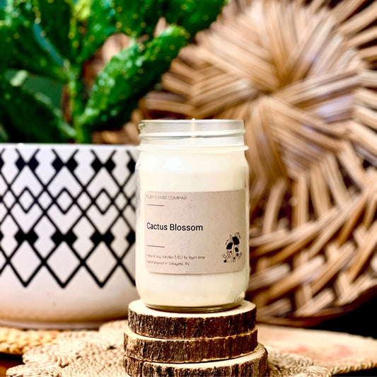 Cactus Blossom 12oz Mason Jar Candle