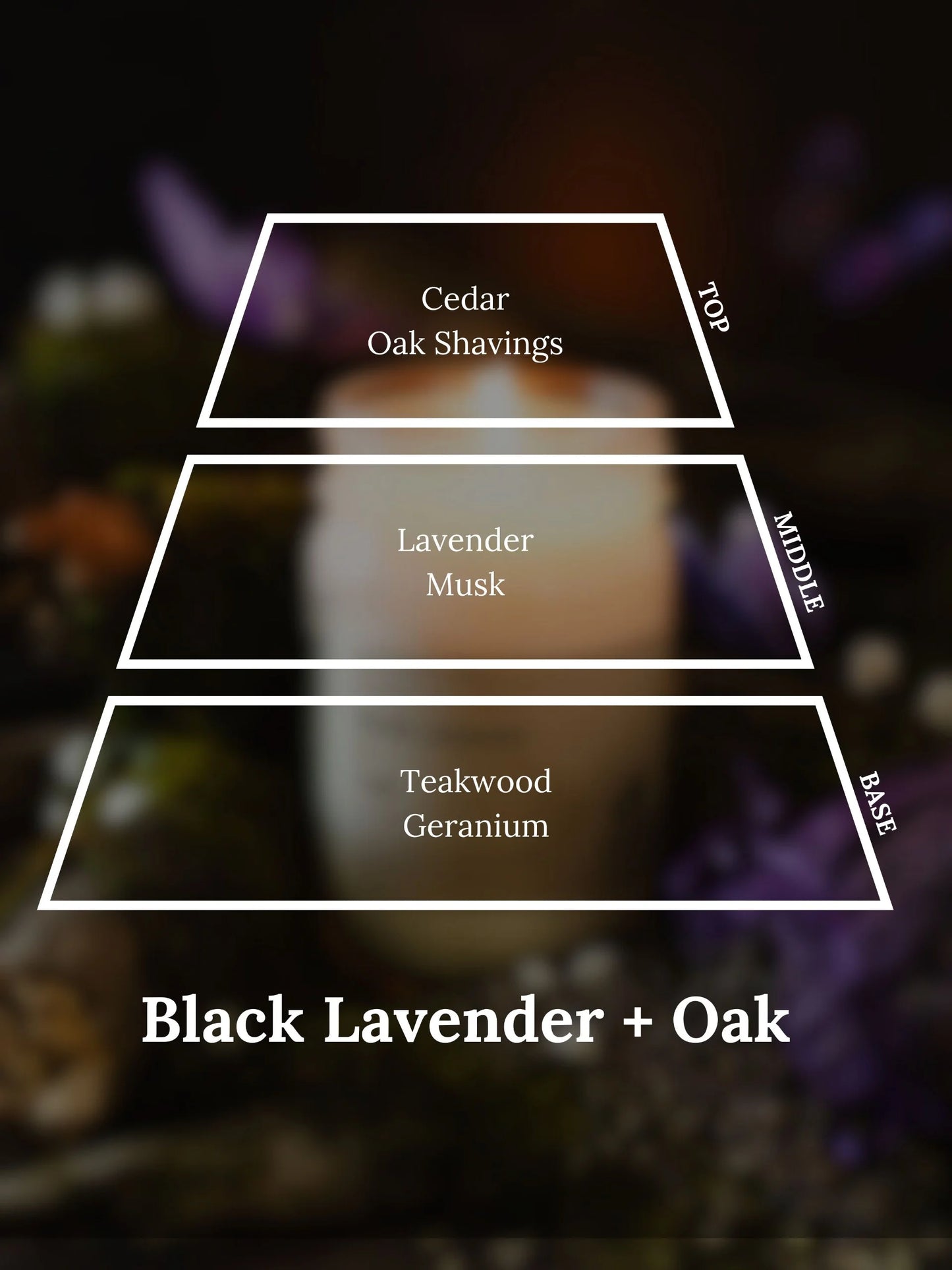 Black Lavender + Oak 12oz Mason Jar Candle
