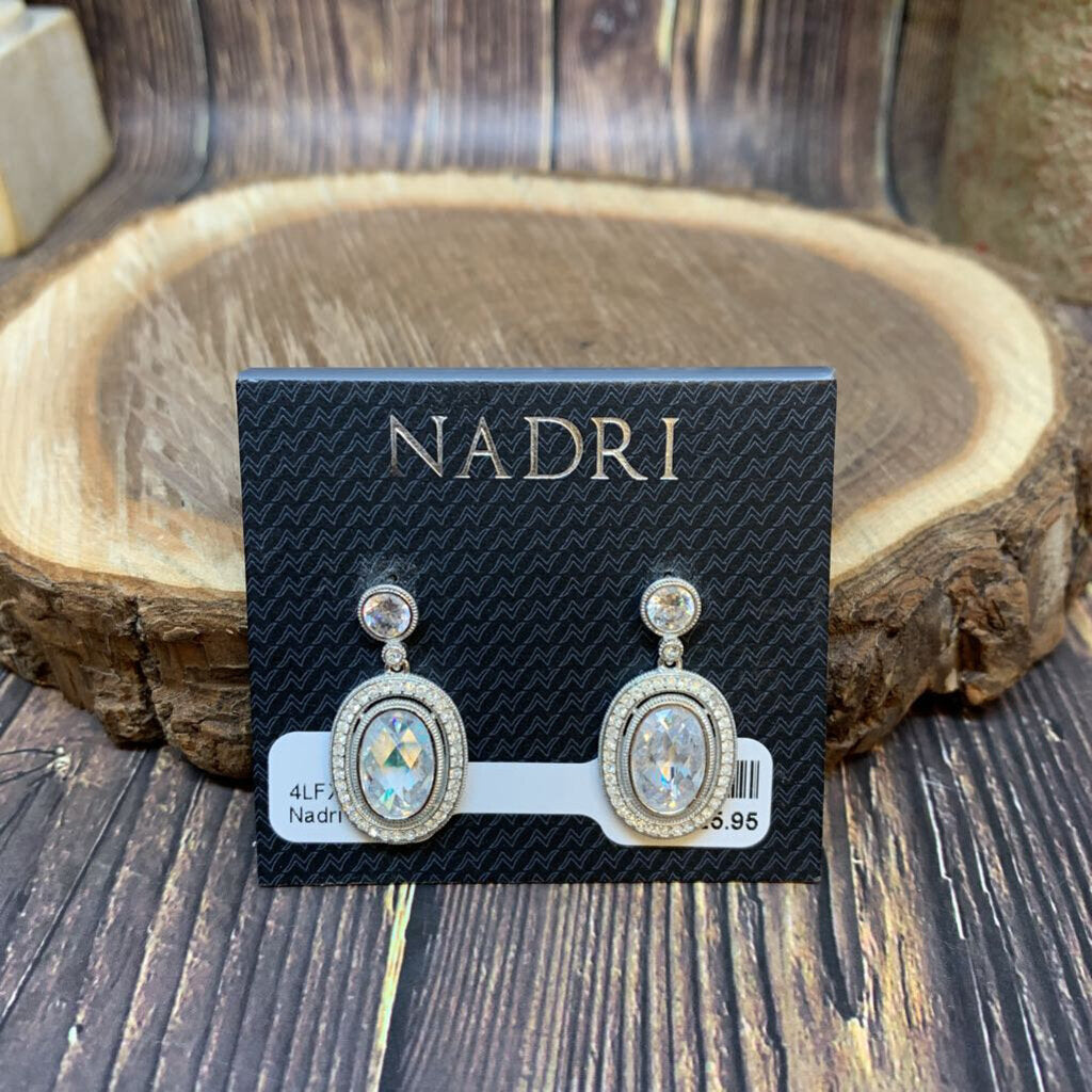 Nadri Crystal Earrings NWT